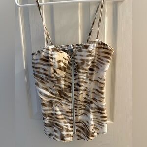 Guess babydoll crop top